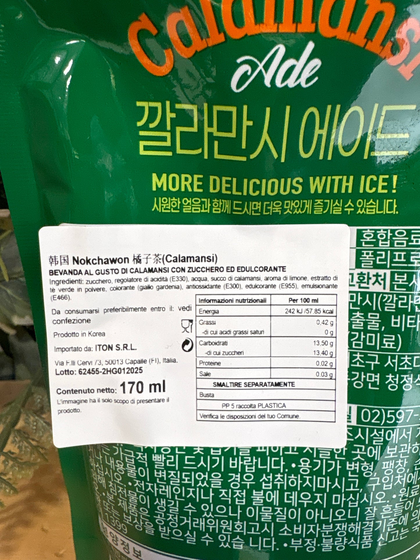 Bibita coreana calamansi (170ml)