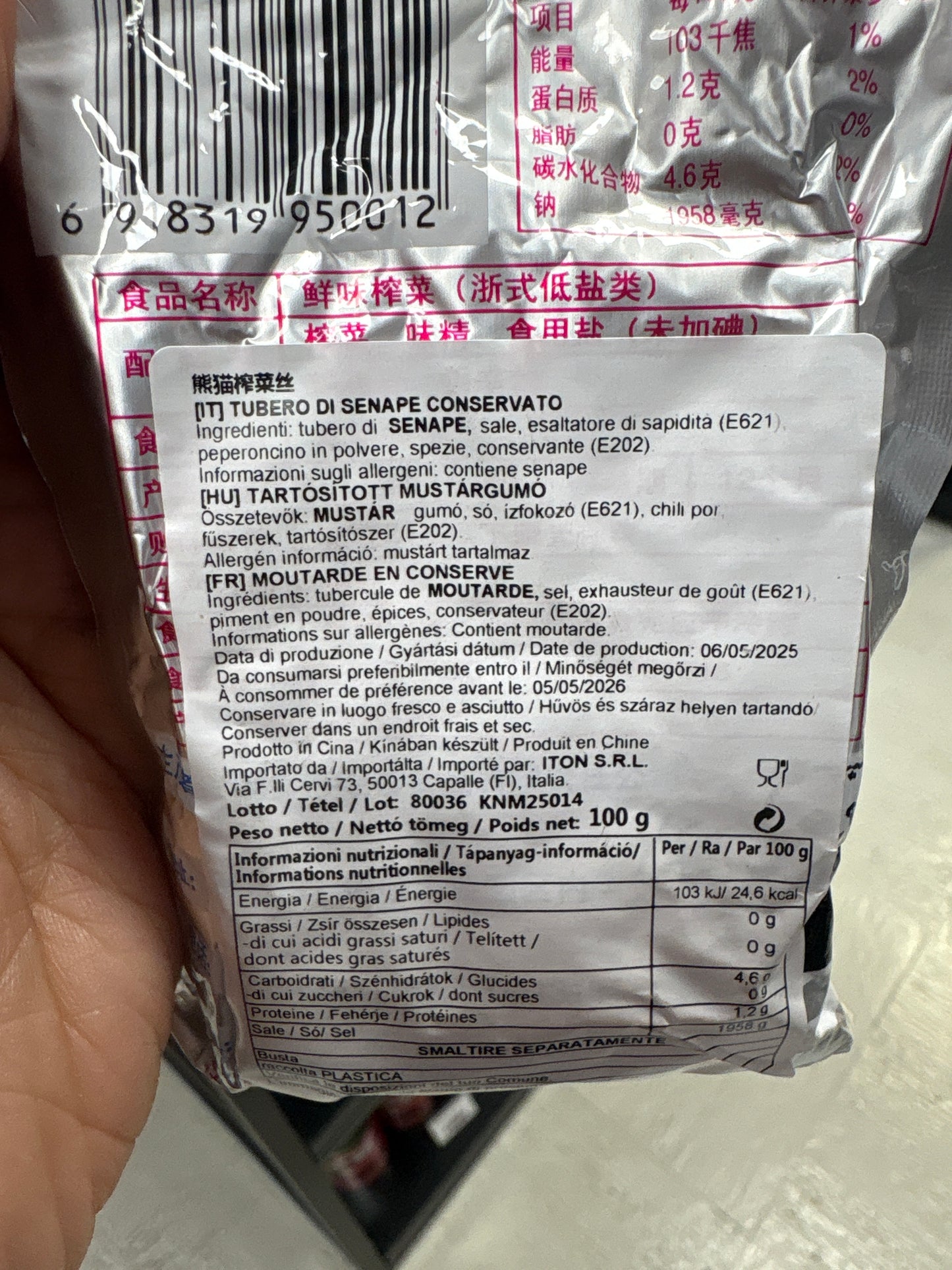 Zacai (tubero di senape conservato) (100g)