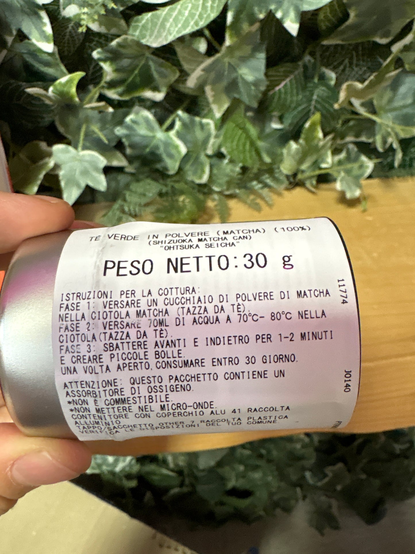 Matcha shizuoka in polvere (30g)