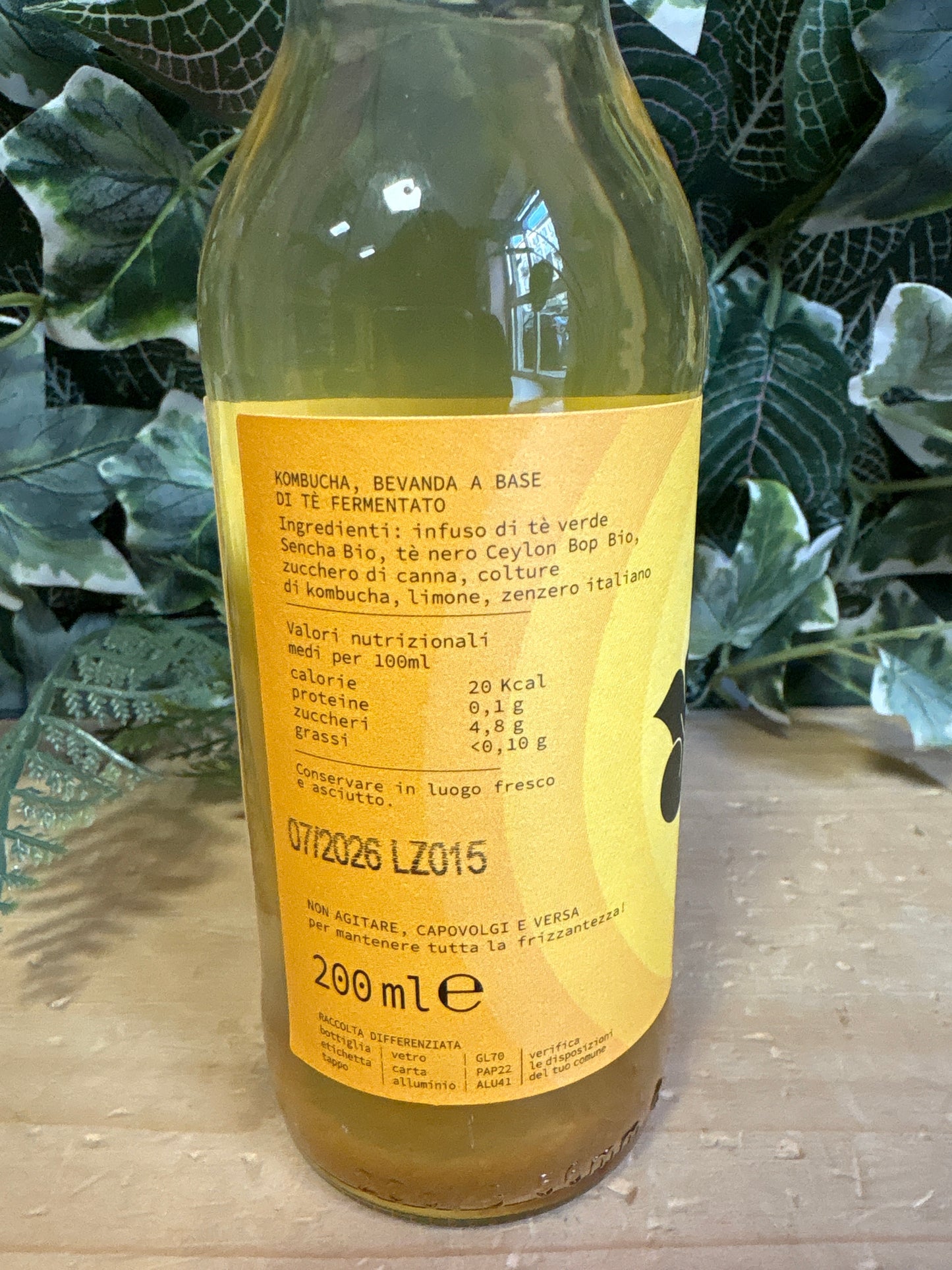 Melly’s Kombucha Zenzero Limone (200ml)