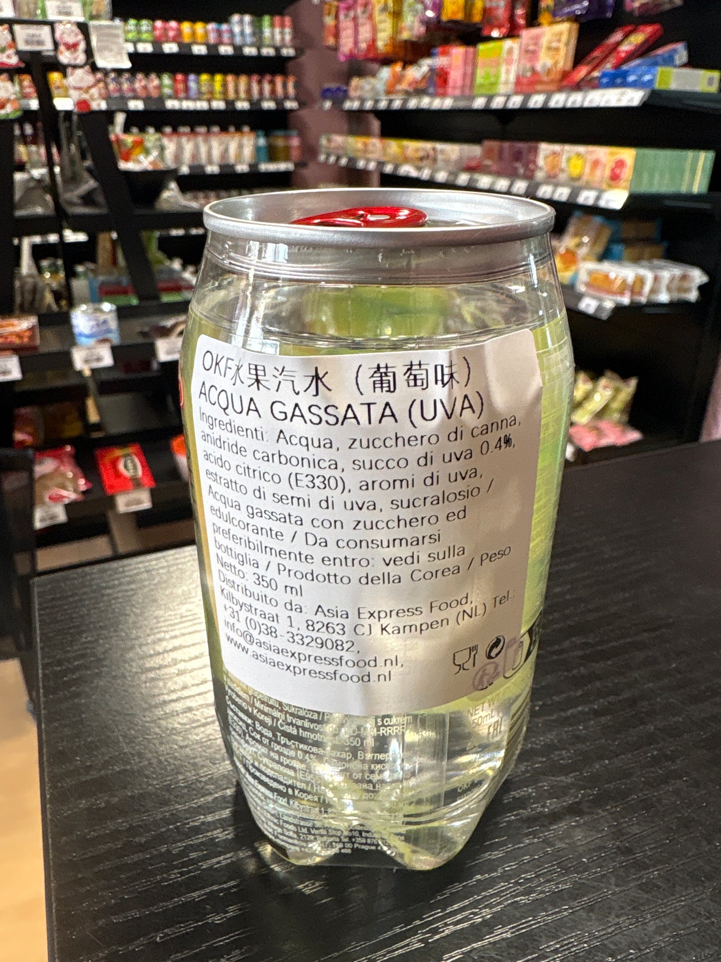Bibita frizzante all’uva (350ml)