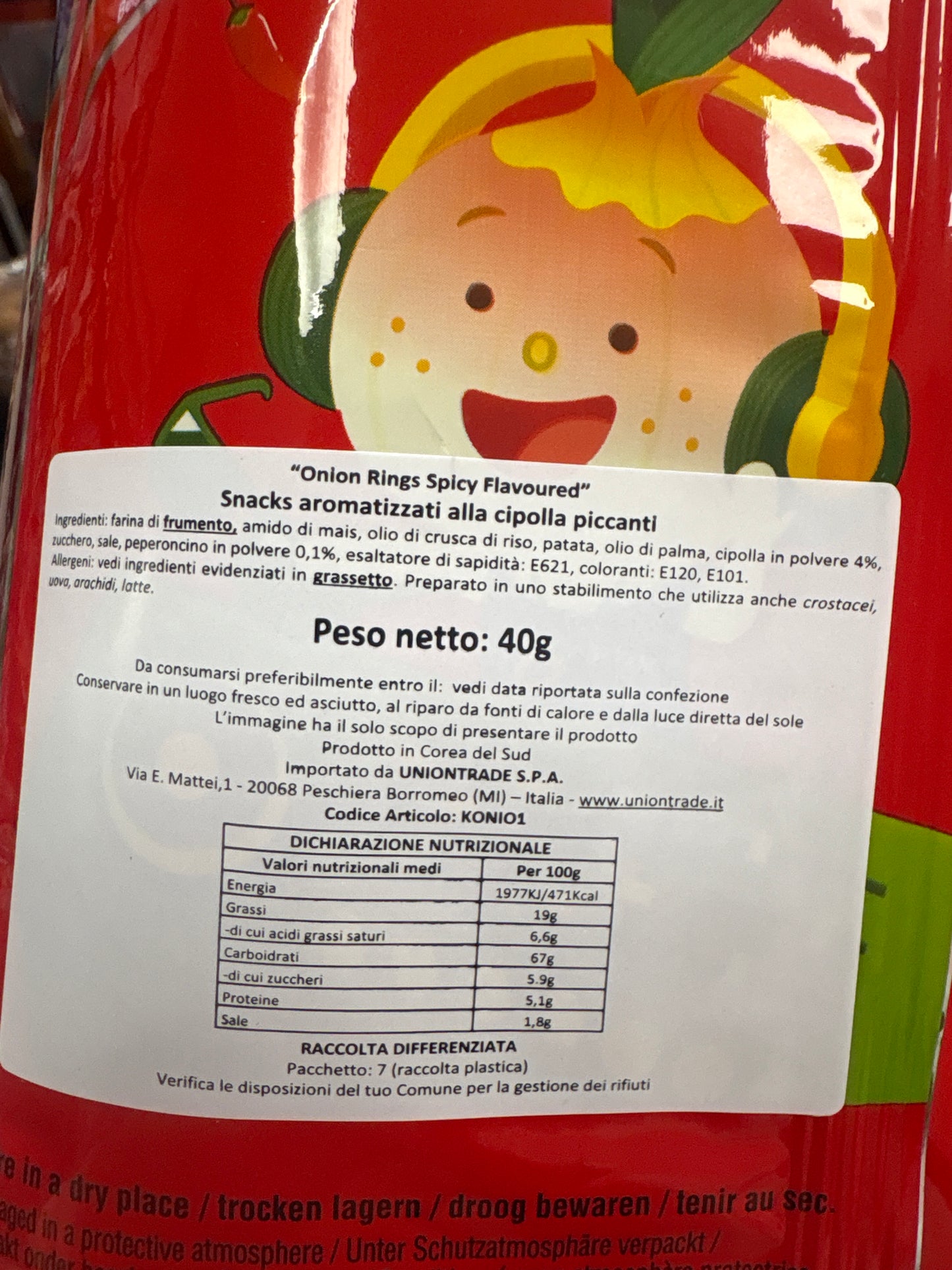 Anelli di cipolla piccanti (40g)