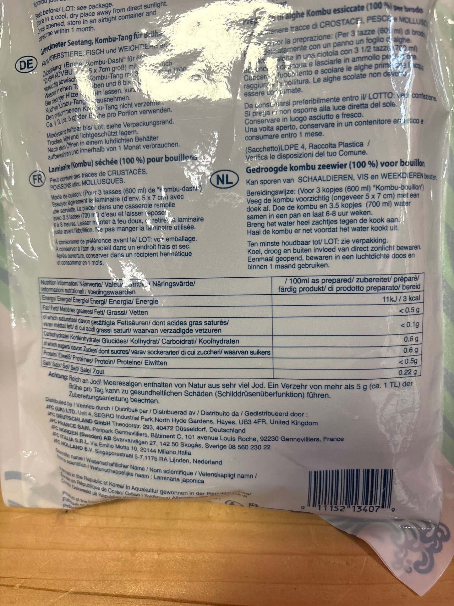 Alghe kombu wel pac (113.4g)