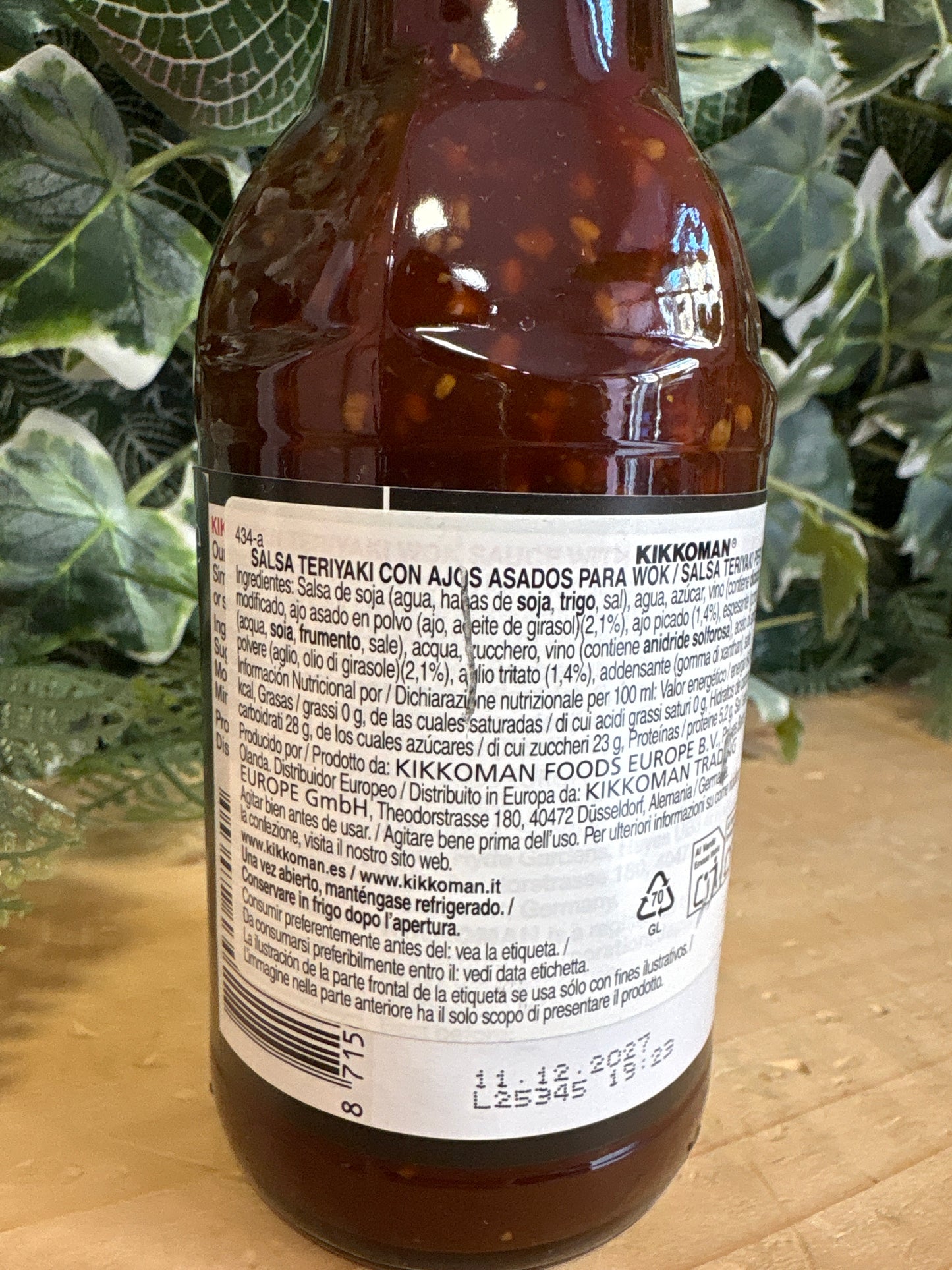 Salsa Teriyaki con aglio arrosto kikkoman (250ml)