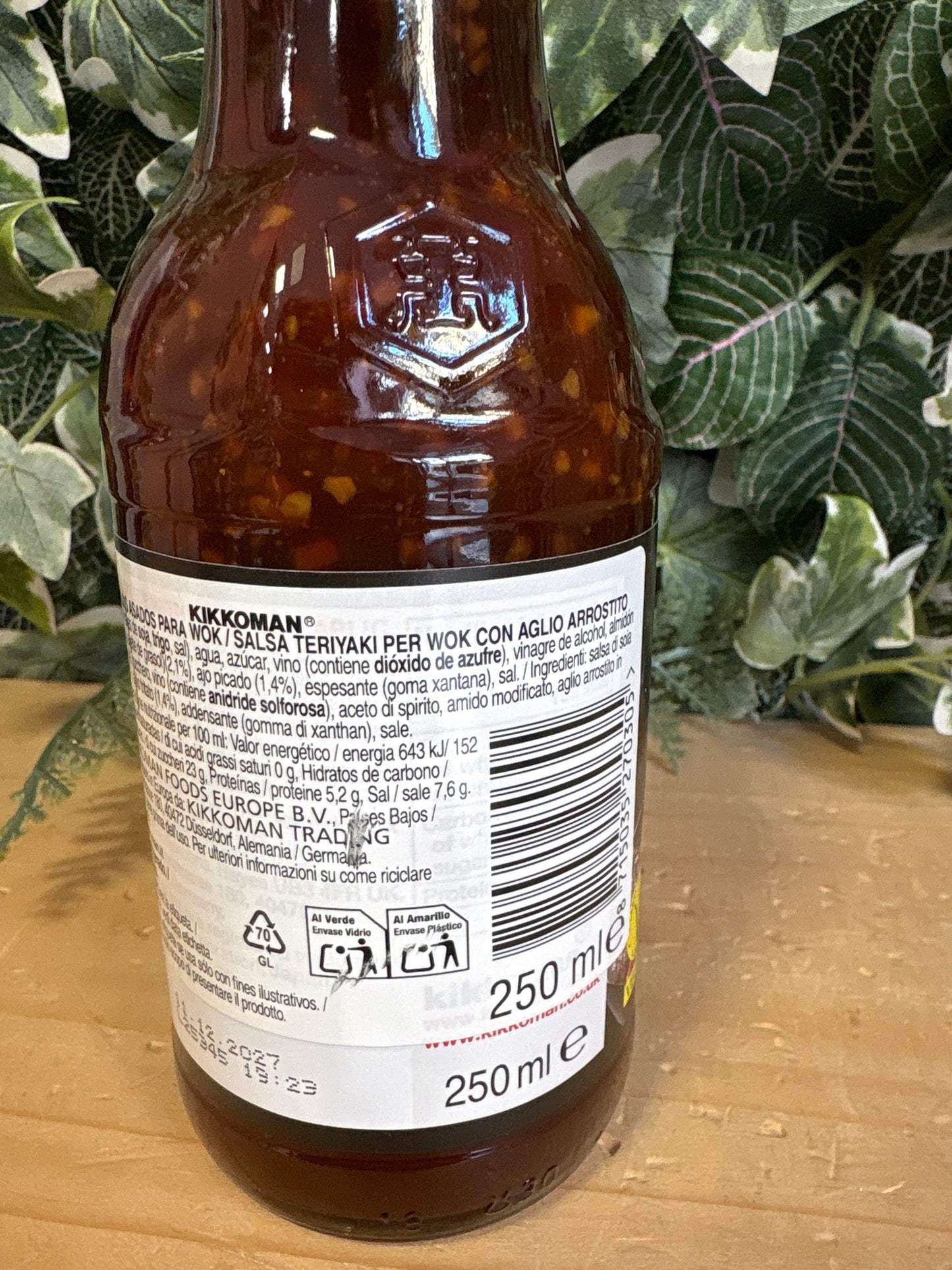 Salsa Teriyaki con aglio arrosto kikkoman (250ml)