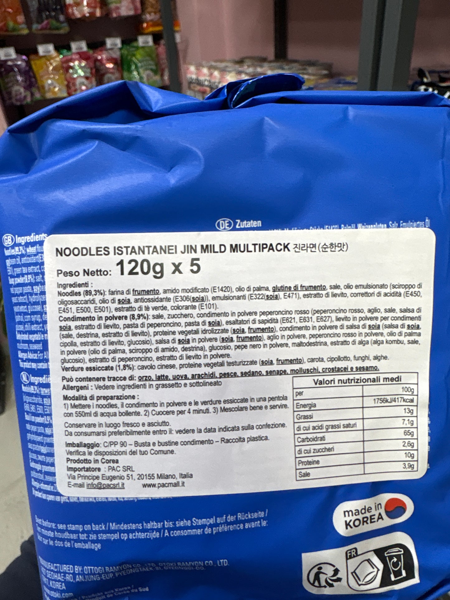 Jin Ramen Mild noodles(120gr)