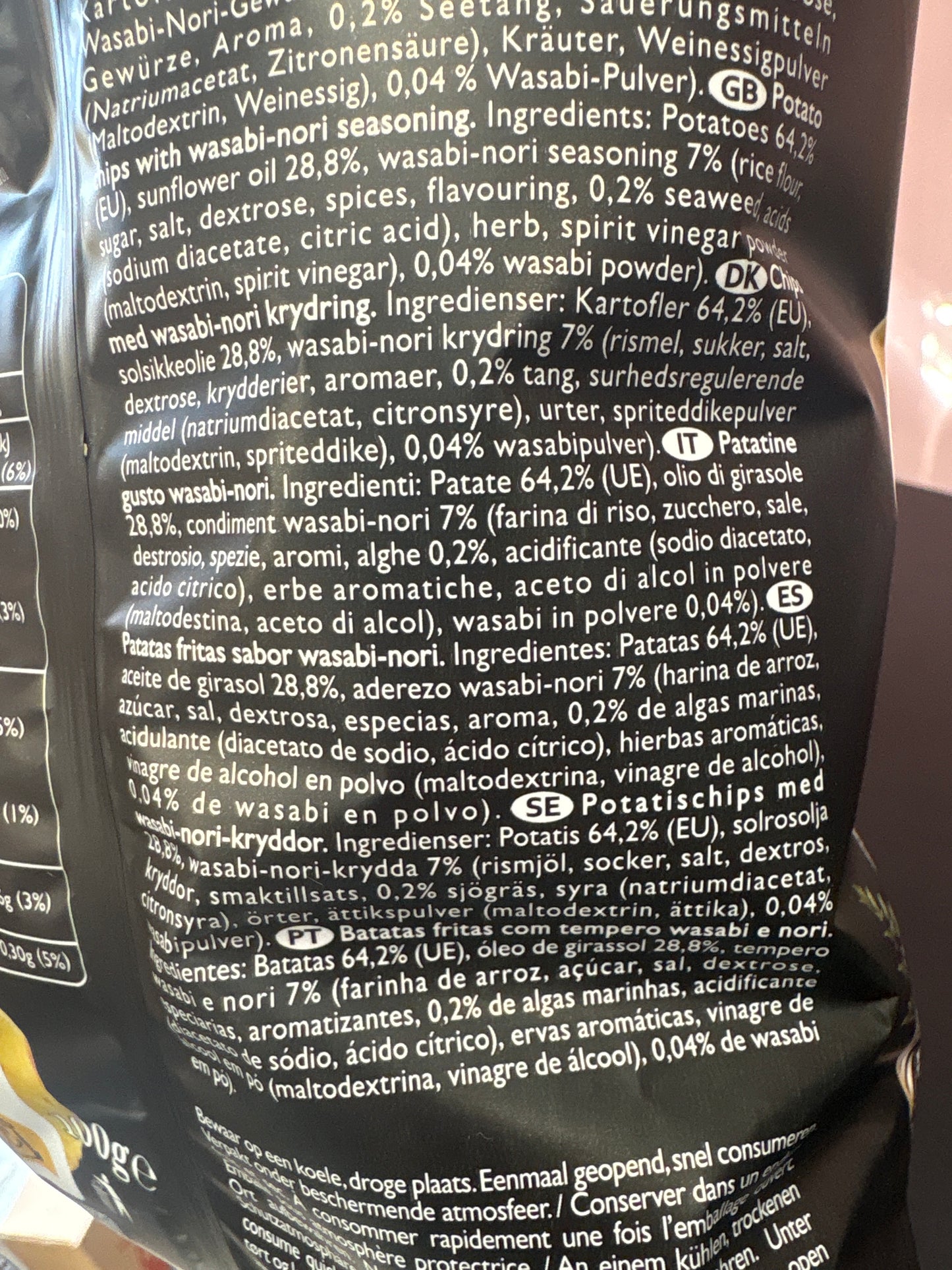 Koikeya chips wasabi nori (100gr)