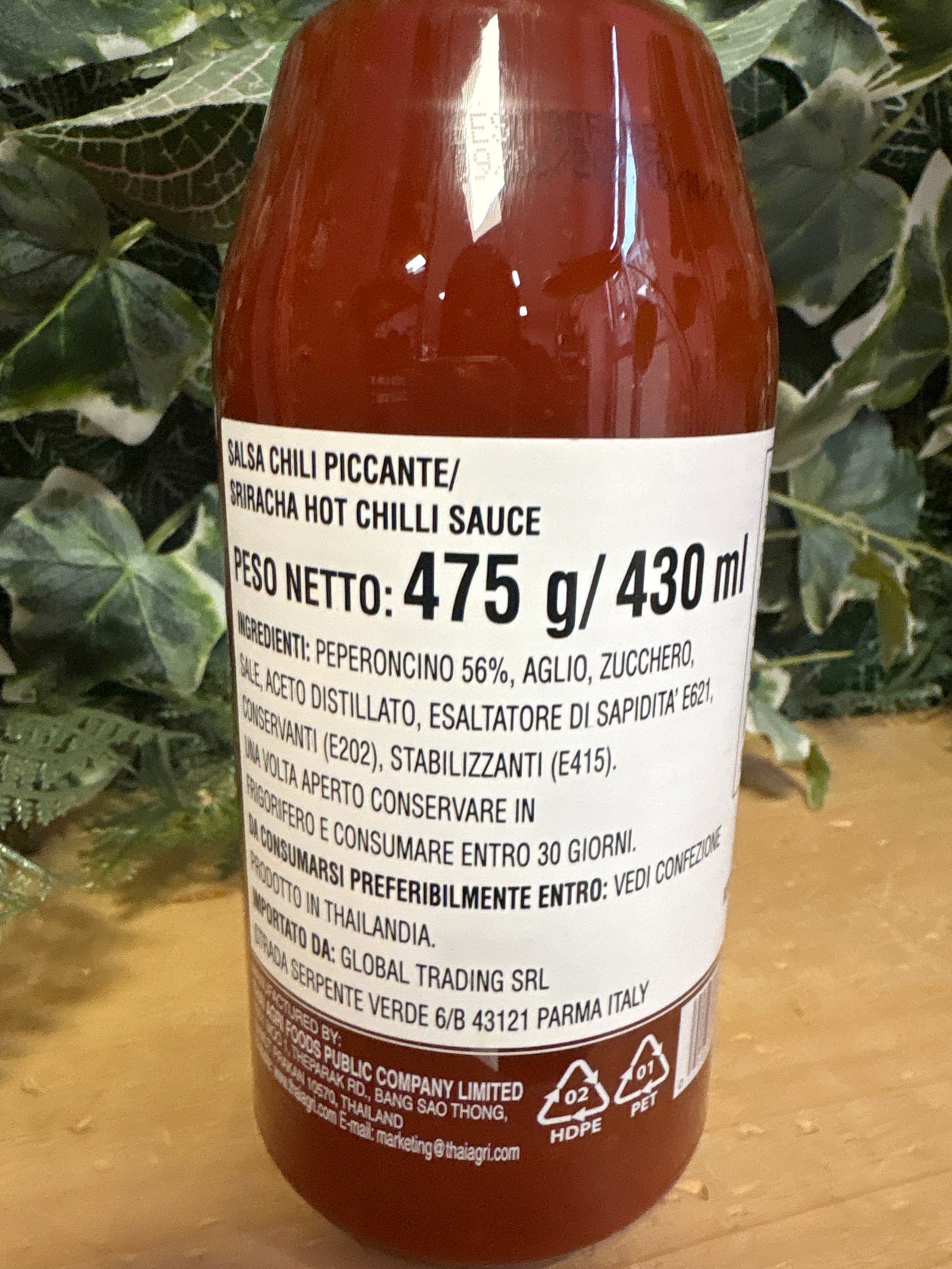 Sriracha rossa uni-eagle (475gr)