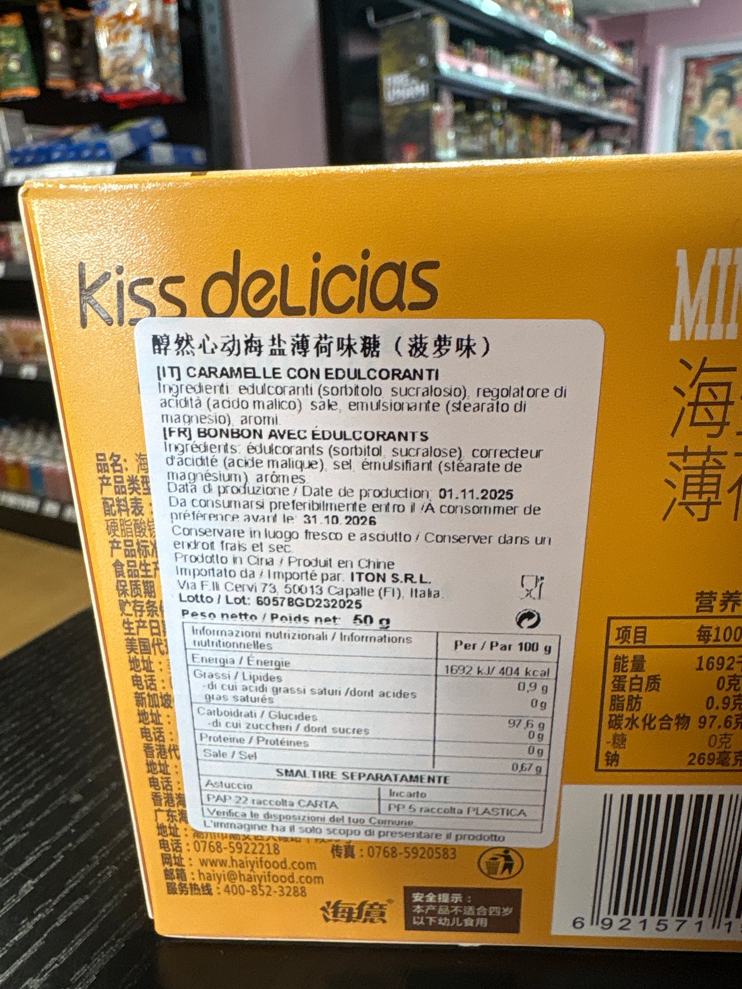 Mentine ananas e sale (50g)