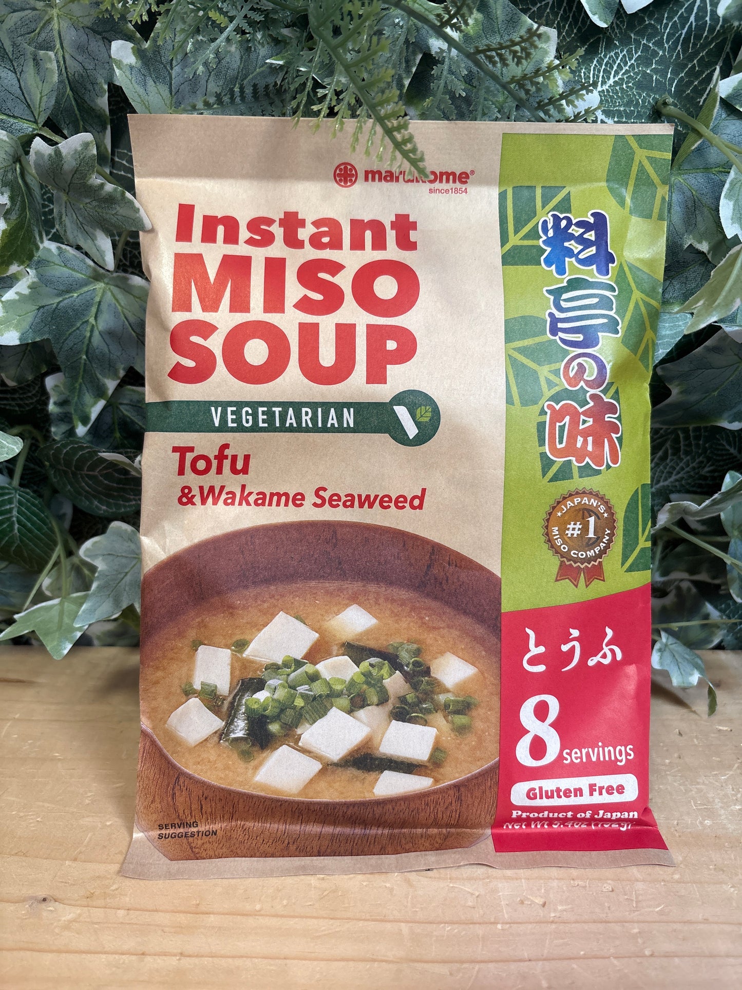 Zuppa di miso vegana istantanea tofu e alga (152g)