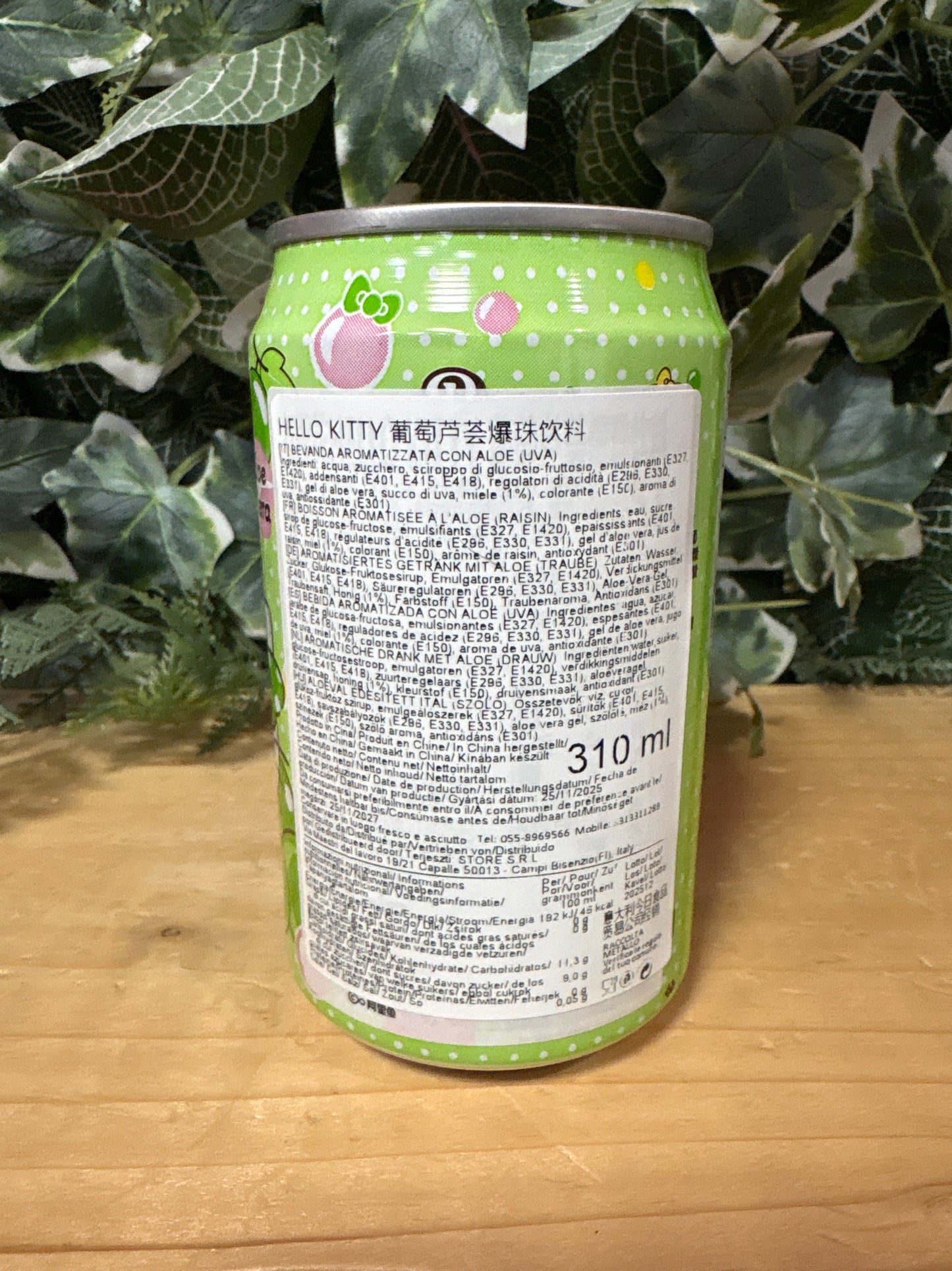 Bubble tea con aloe all’uva (310ml)