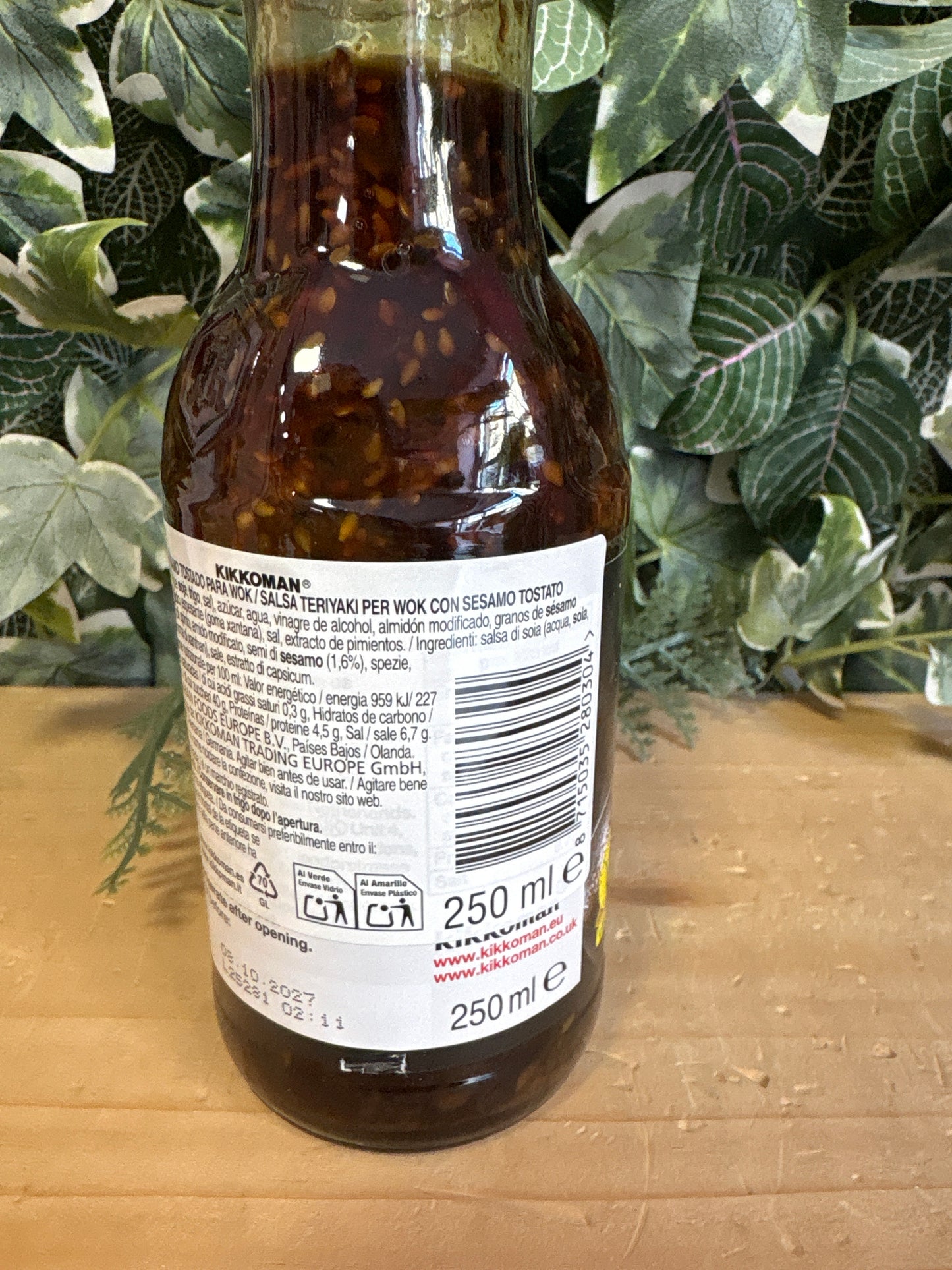 Salsa Teriyaki con sesamo kikkoman (250ml)