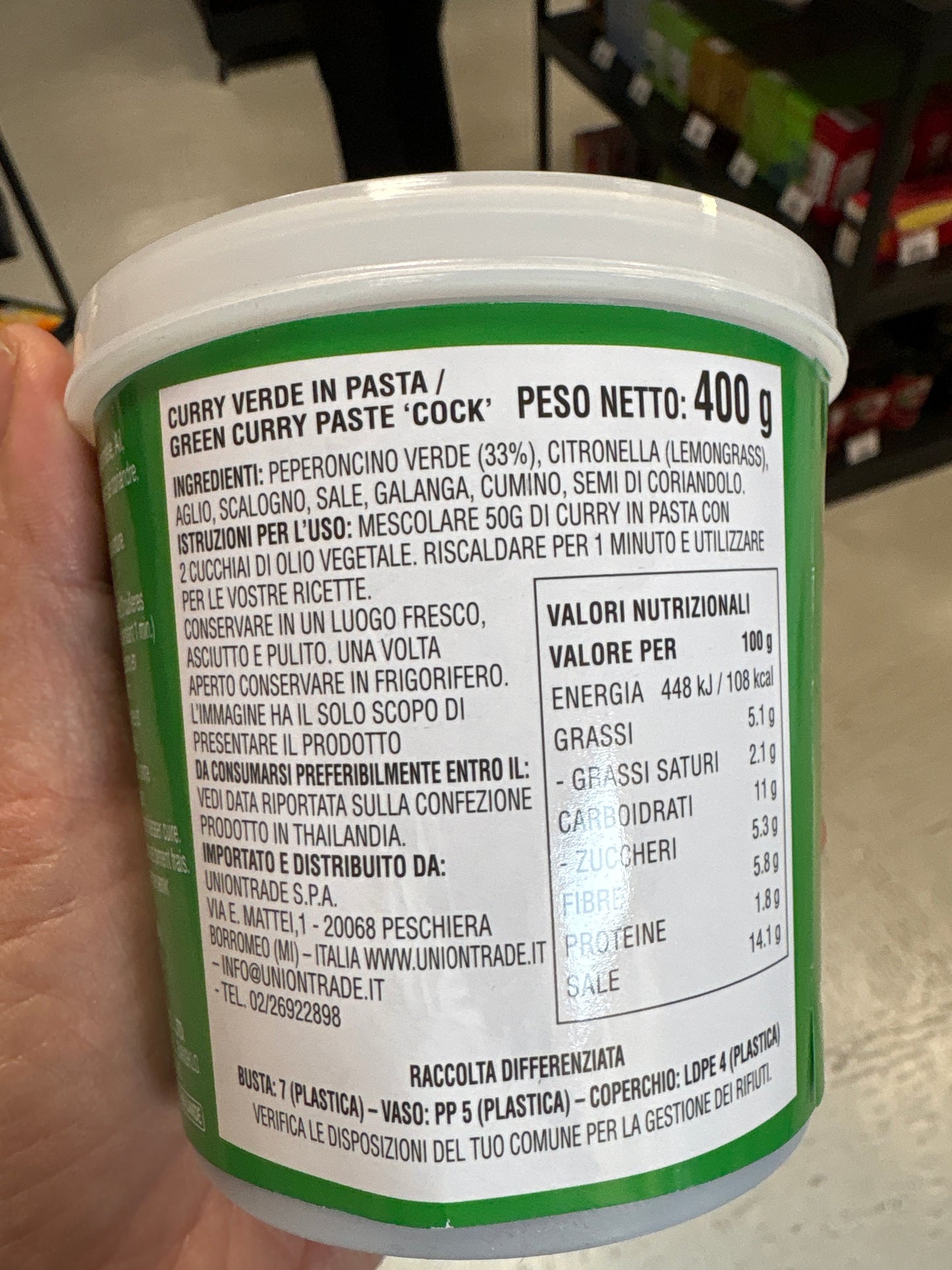 Green Curry Paste (400gr)