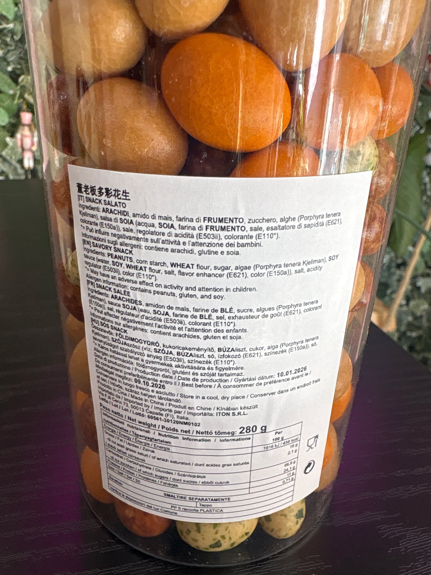 Arachidi ricoperte gusto misto (280g)