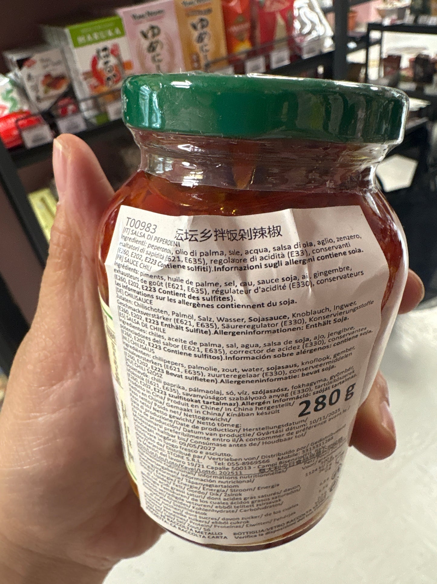 Peperoncino all'aglio e zenzero (280g)