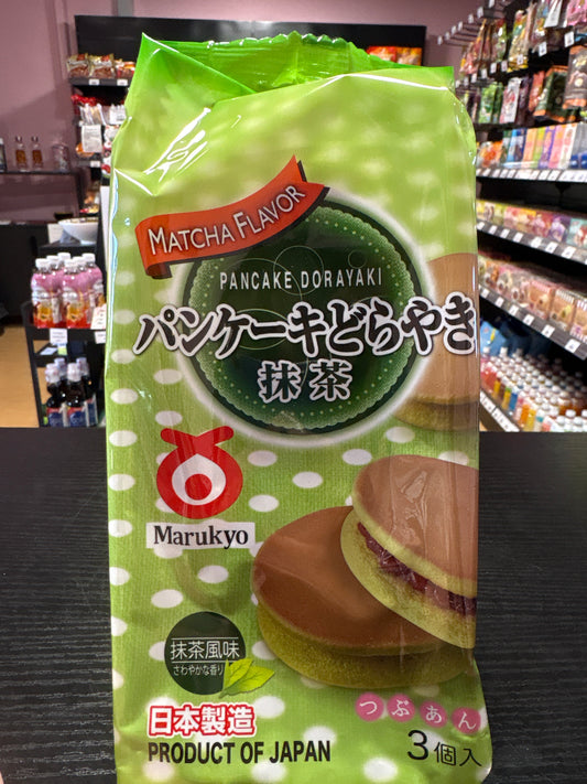 Dorayaki giapponesi matcha e azuki (3 pz) (150g)