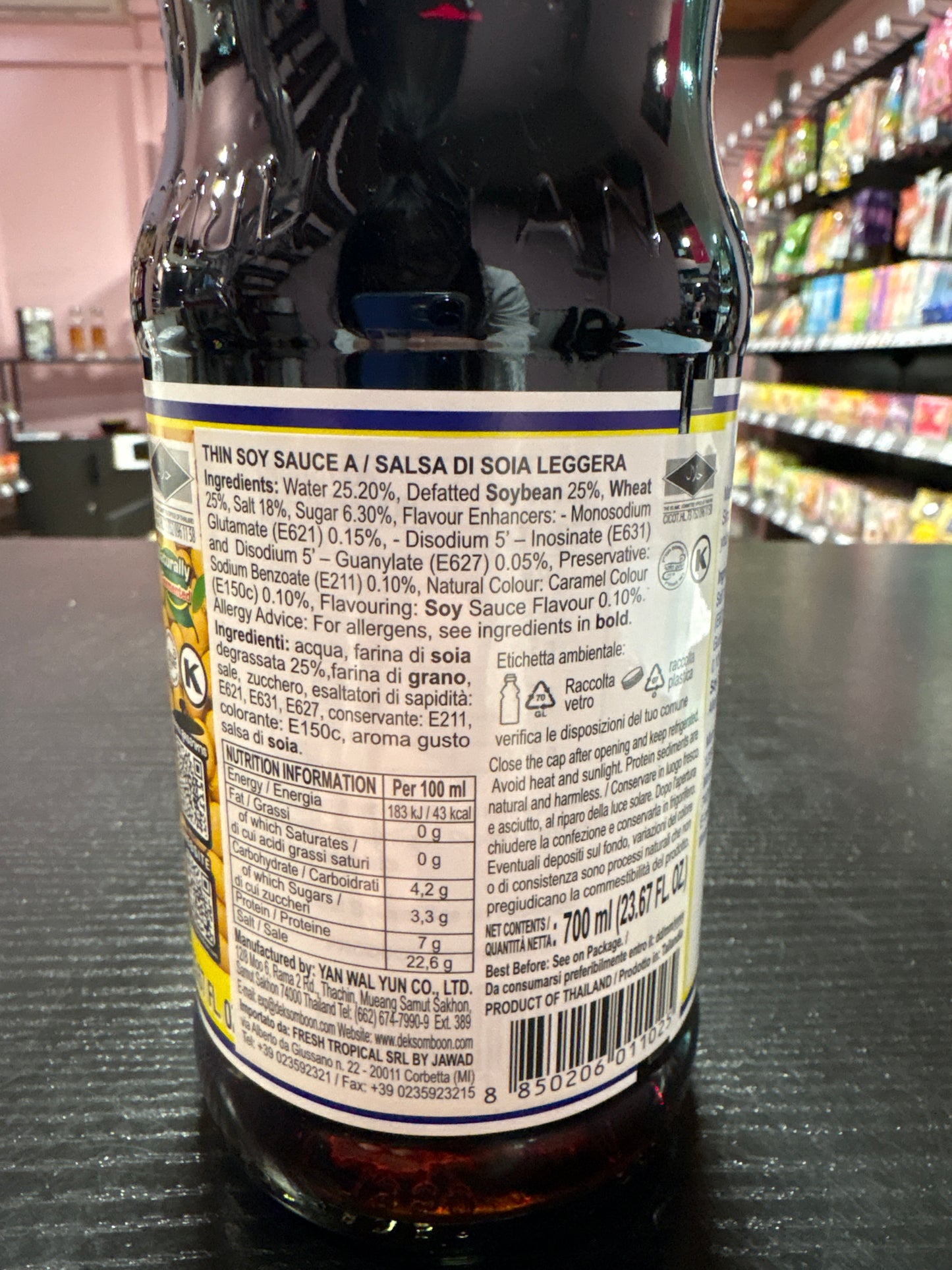 Salsa di soia leggera - Dek Som Boon (700ml)